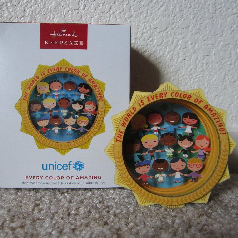 Unicef Every Color of Amazing 2023 Hallmark ornament